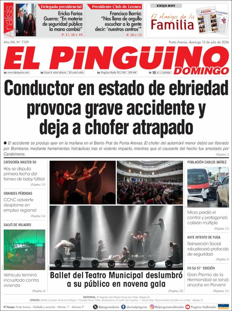 Portada de El Pingüino (Chile)