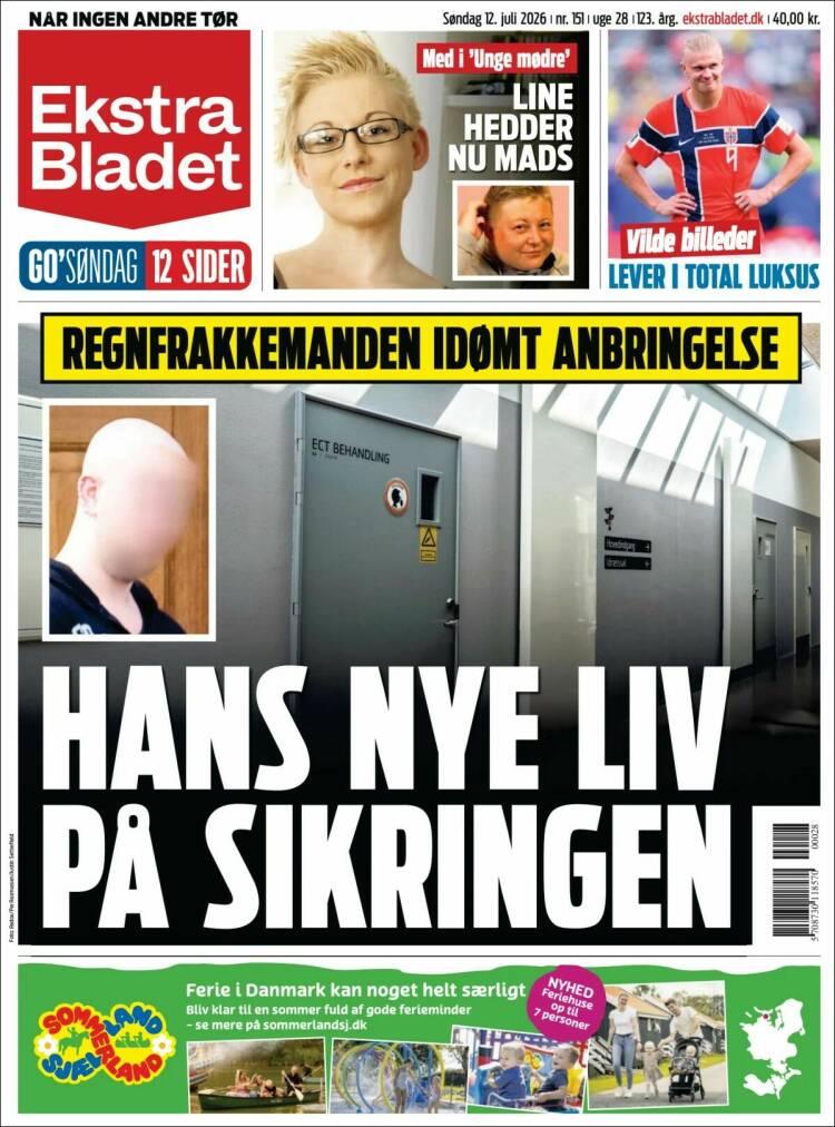 Portada de Ekstra Bladet (Dinamarca)