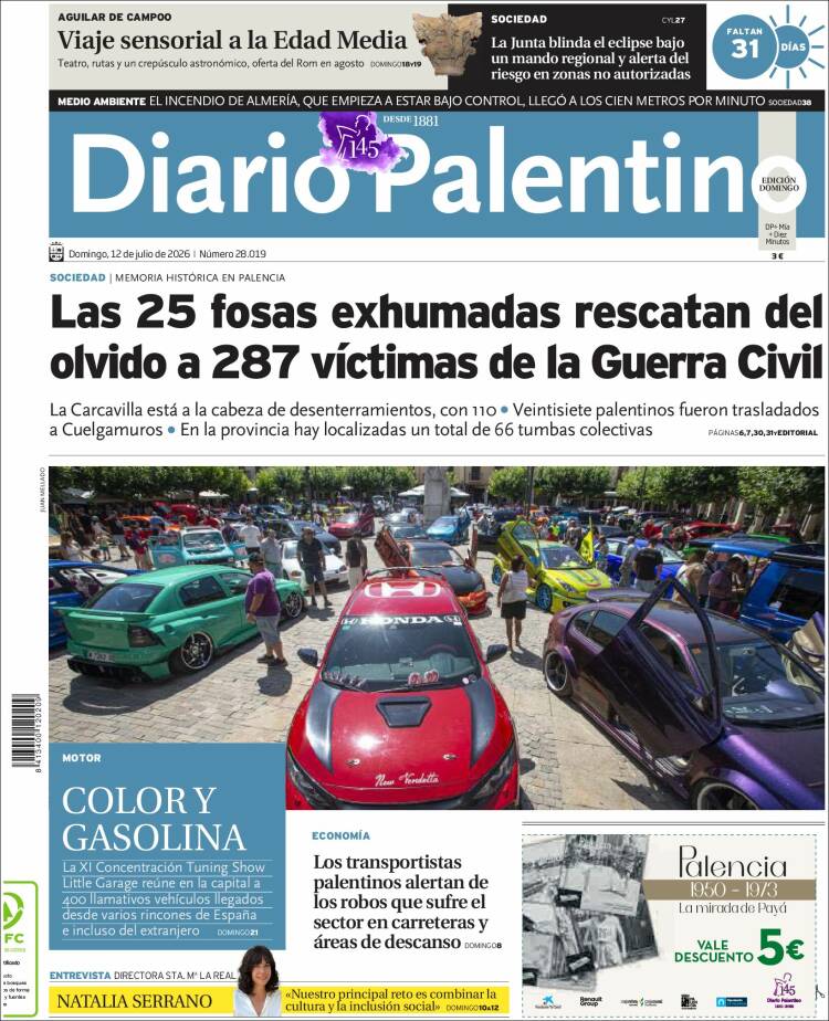 Portada de Diario Palentino (Espa&ntilde;a)