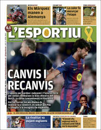 Portada de L'Esportiu (Espa&ntilde;a)