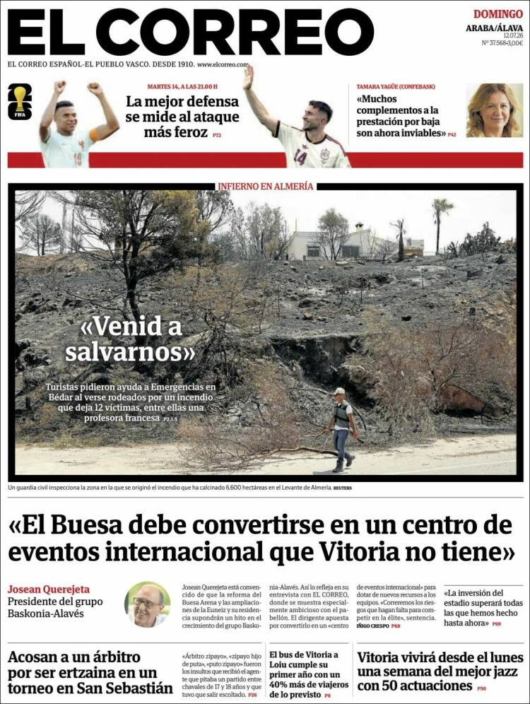 Portada de El Correo - Álava (Espa&ntilde;a)