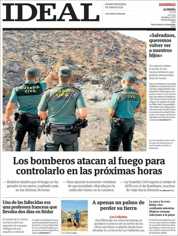 Portada de Ideal Almeria (Espa&ntilde;a)
