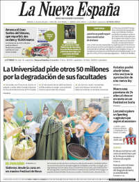 Portada de La Nueva España (Spain)