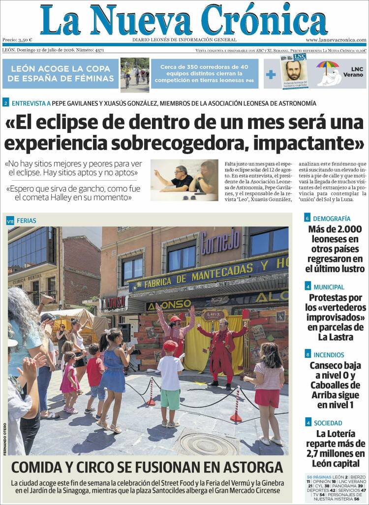 Portada de La Nueva Crónica (Espa&ntilde;a)