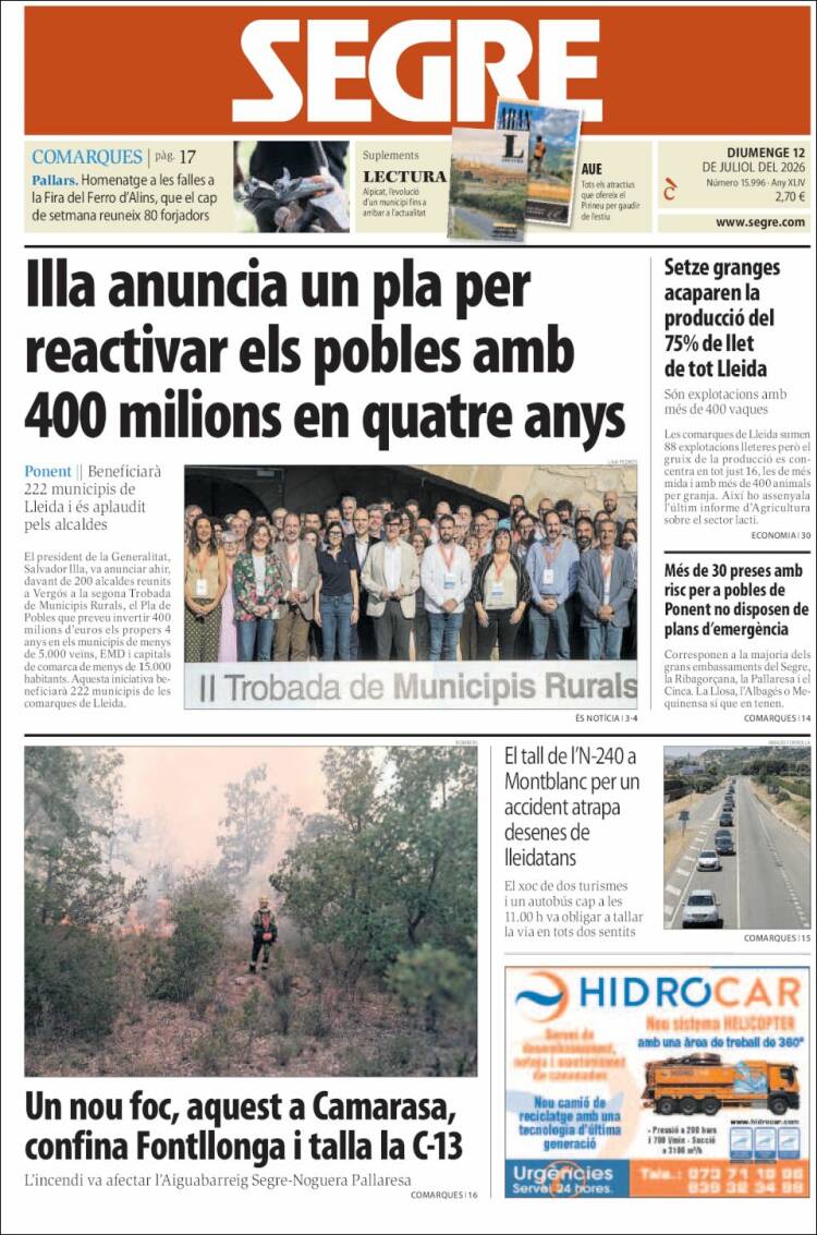 Portada de Segre (Espa&ntilde;a)