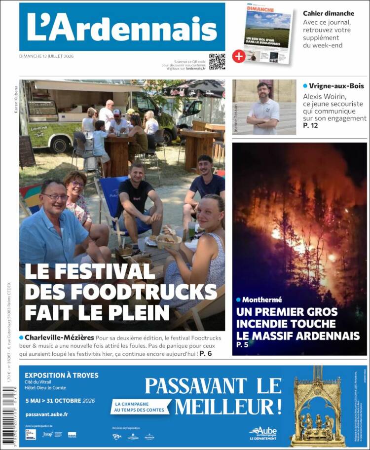 Portada de L'Ardenais (Francia)