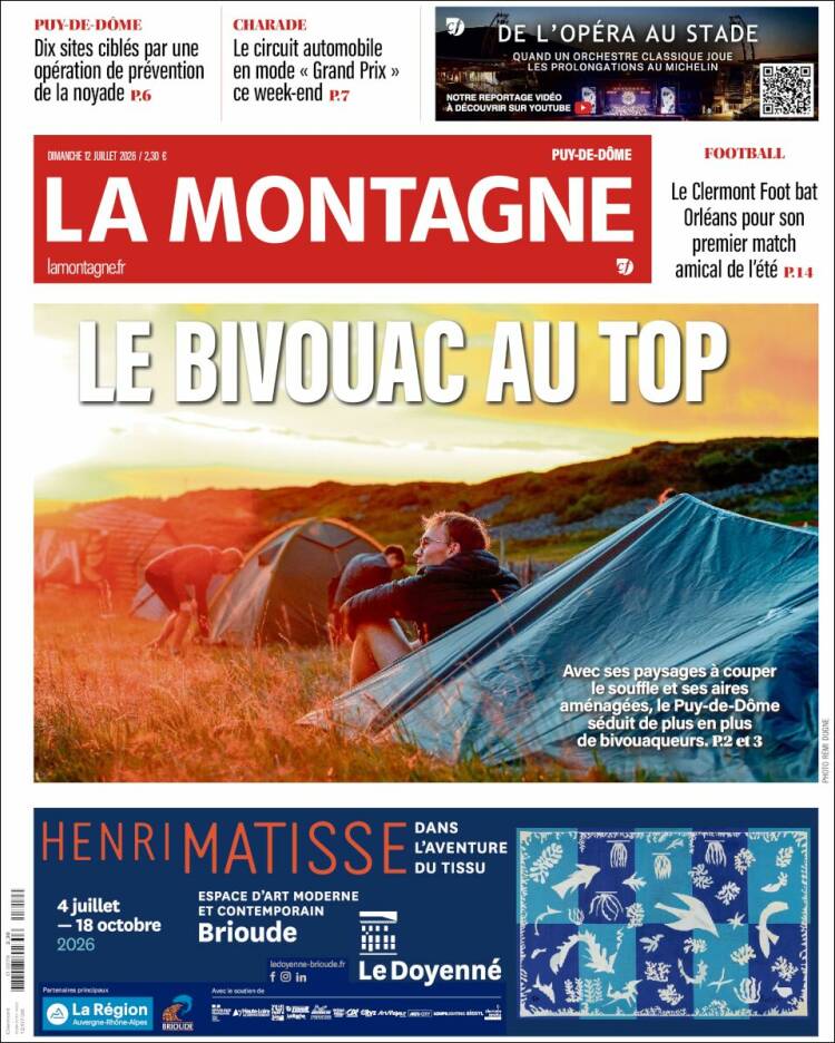 Portada de La Montagne (Francia)
