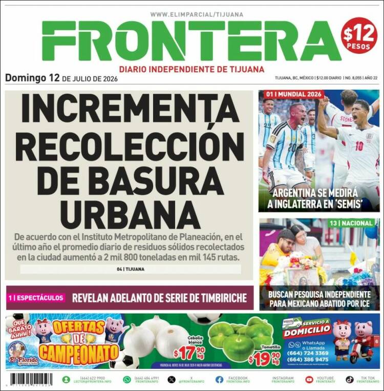 Portada de Frontera (M&eacute;xico)
