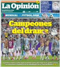 Portada de La Opinión (&Eacute;tats-Unis)