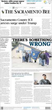 Portada de The Sacramento Bee (&Eacute;tats-Unis)