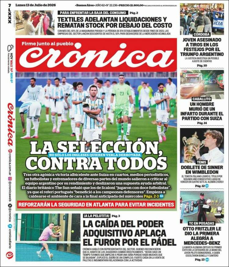 Portada de La Voz del Chaco (Argentina)
