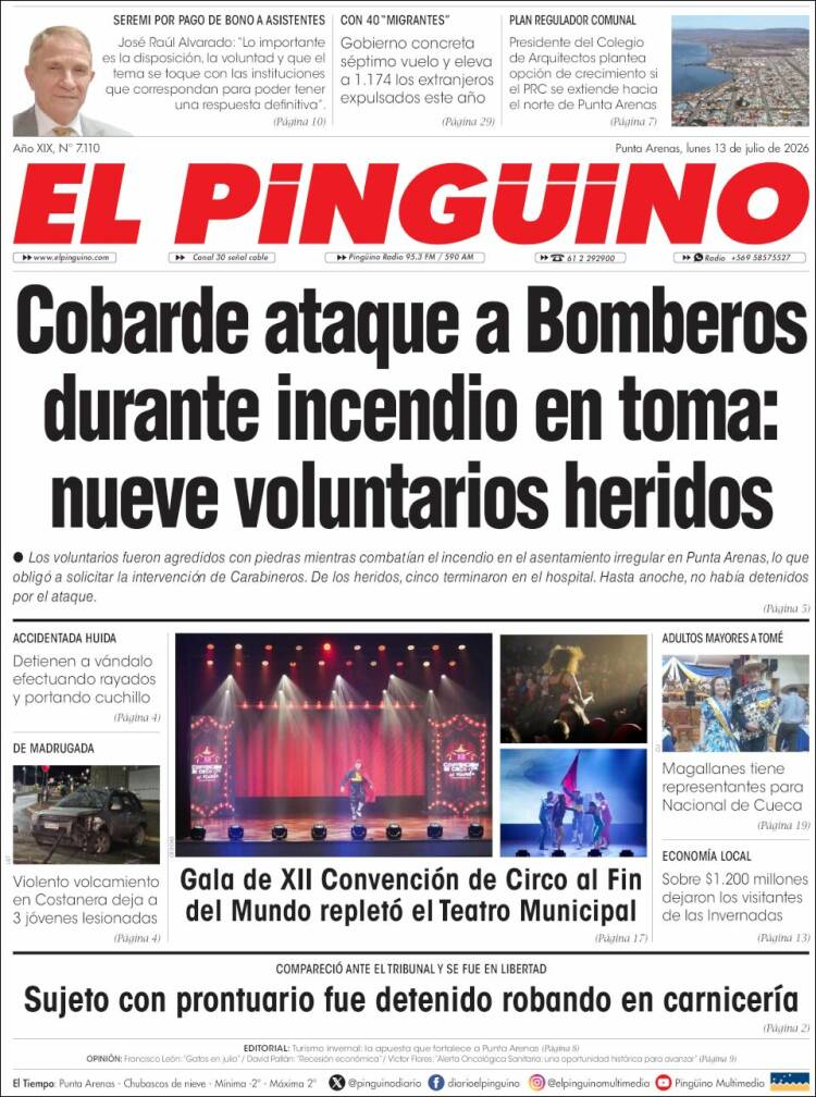 Portada de El Pingüino (Chile)