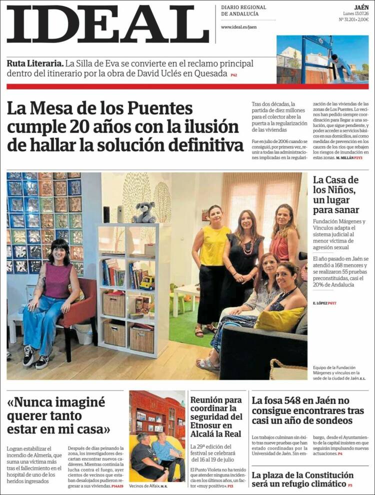 Portada de El Ideal de Jaén (Espa&ntilde;a)