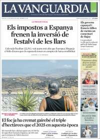 Portada de La Vanguardia (Espa&ntilde;a)