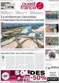 Portada de Ouest France (France)