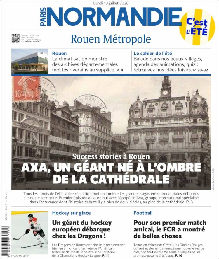 Portada de Paris Normandie (Francia)