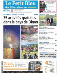 Portada de Le Petit Bleu (Francia)