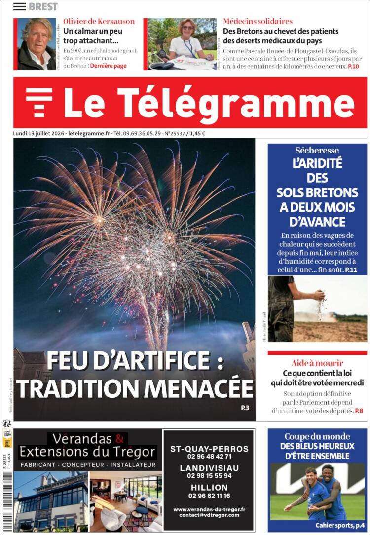 Portada de Télégramme (France)