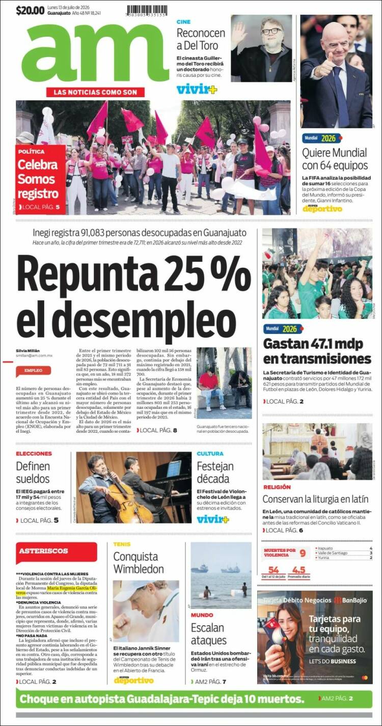 Portada de Al Día A.M. (M&eacute;xico)