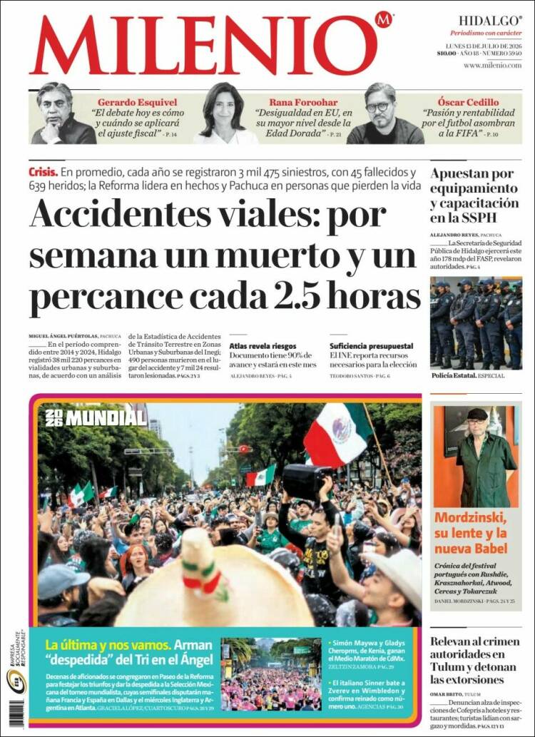 Portada de Milenio de Hidalgo (M&eacute;xico)