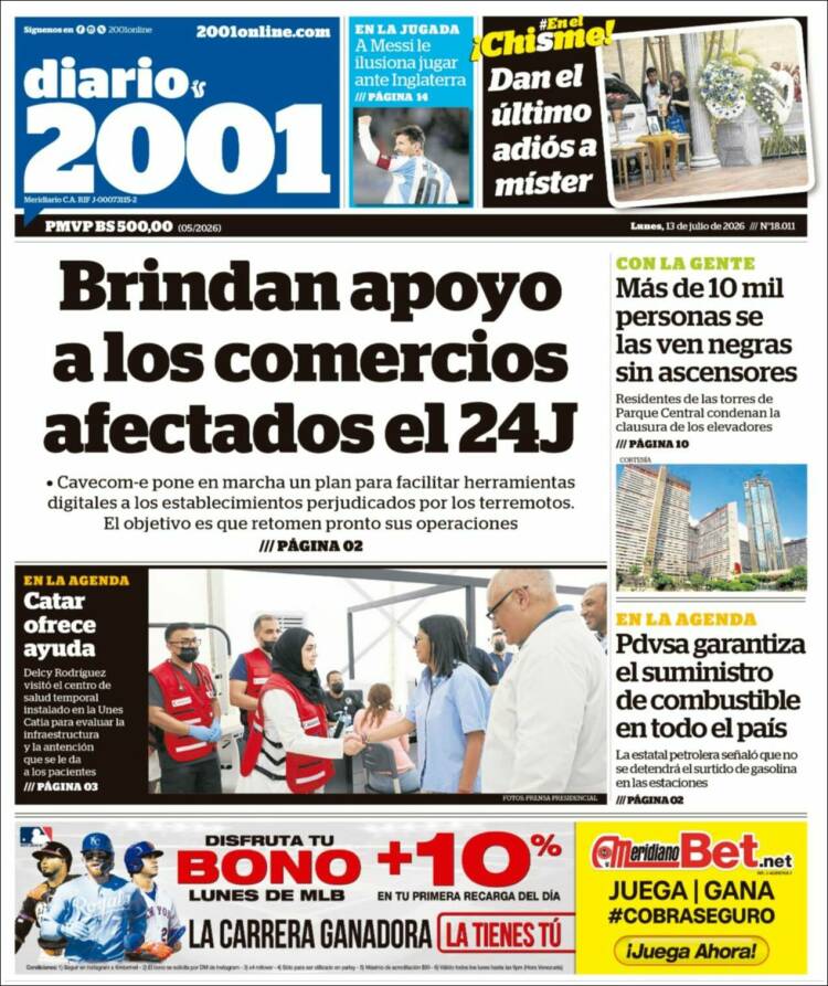Portada de 2001 - Dosmiluno (Venezuela)