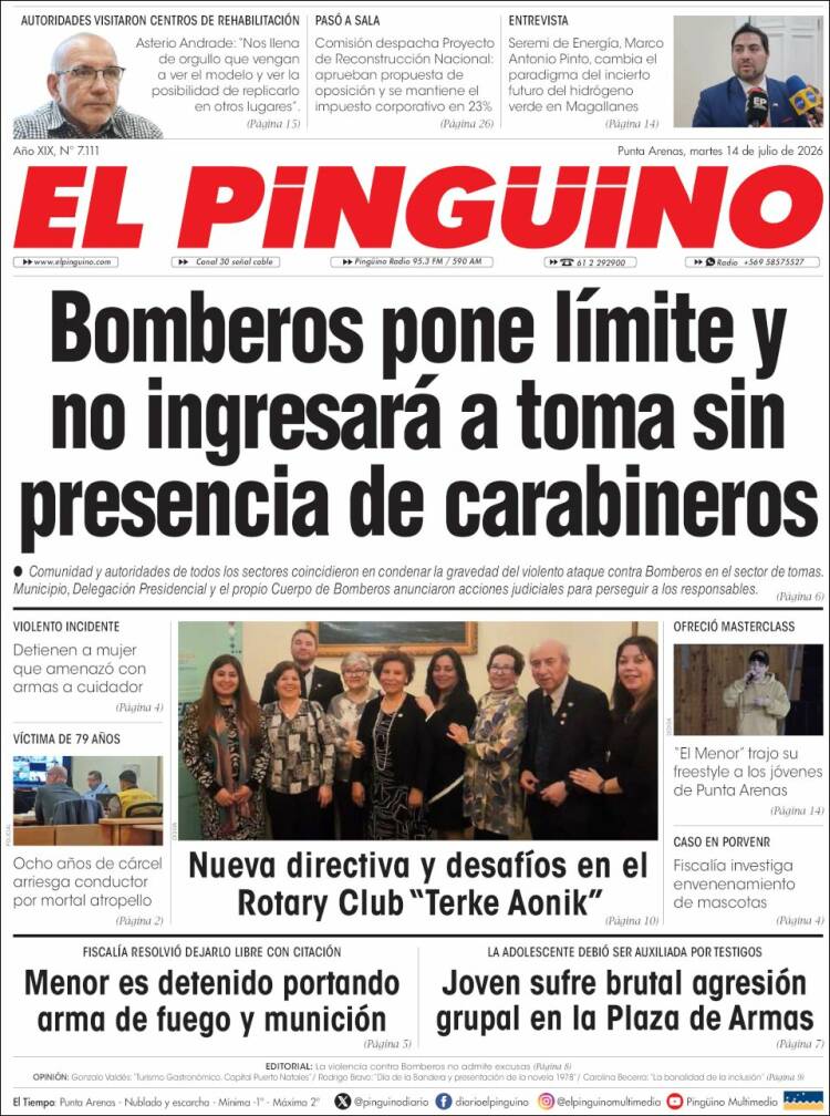 Portada de El Pingüino (Chile)
