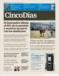 Portada de Cinco Días (Espa&ntilde;a)