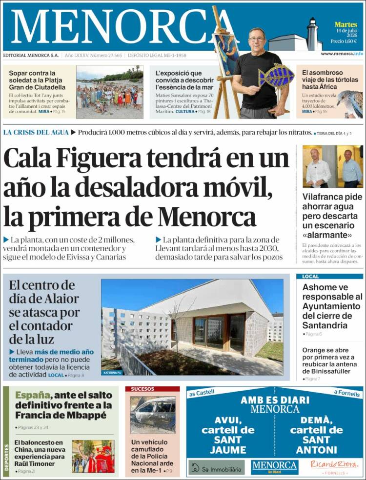 Portada de Menorca - Diario Insular (Espa&ntilde;a)