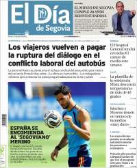 Portada de El Día de Segovia (Espa&ntilde;a)