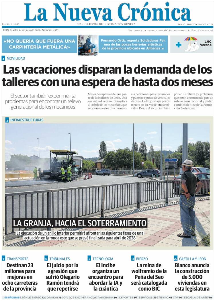 Portada de La Nueva Crónica (Espa&ntilde;a)