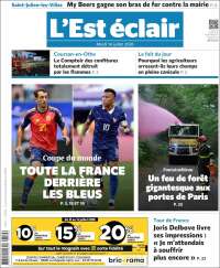 Portada de L'Est Eclair (Francia)