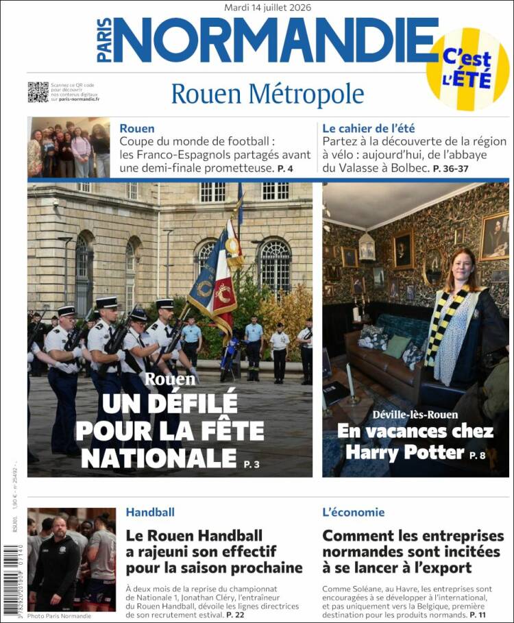 Portada de Paris Normandie (Francia)