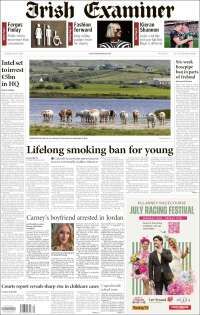 Portada de Irish Examiner (Irlanda)