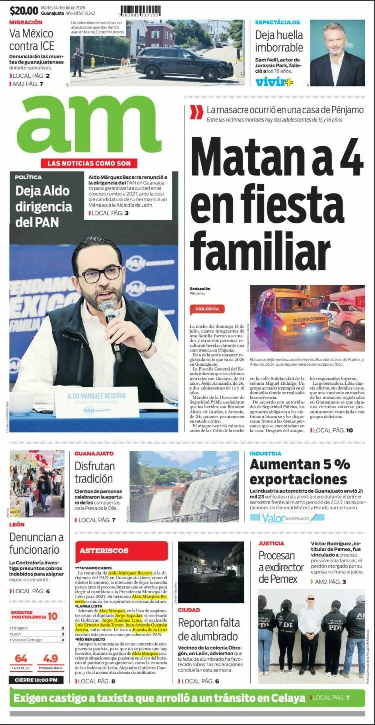 Portada de Al Día A.M. (M&eacute;xico)