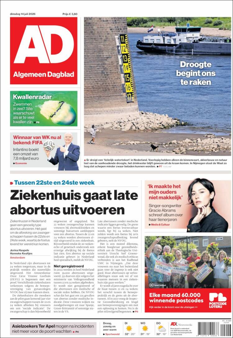 Portada de AD (Pa&iacute;ses Bajos)