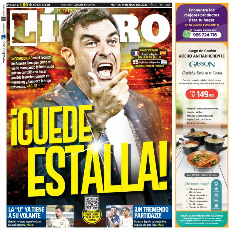 Portada de Líbero (Per&uacute;)