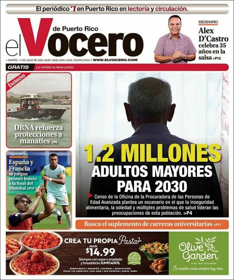 Portada de Vocero (Puerto Rico)