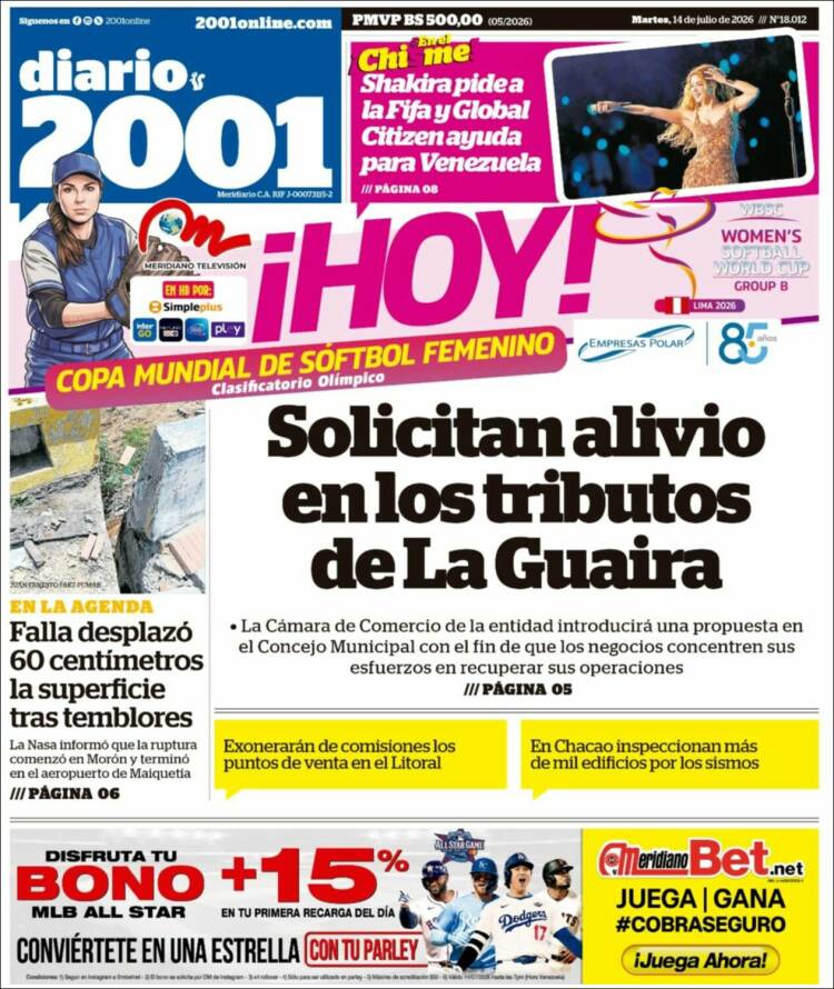 Portada de 2001 - Dosmiluno (Venezuela)