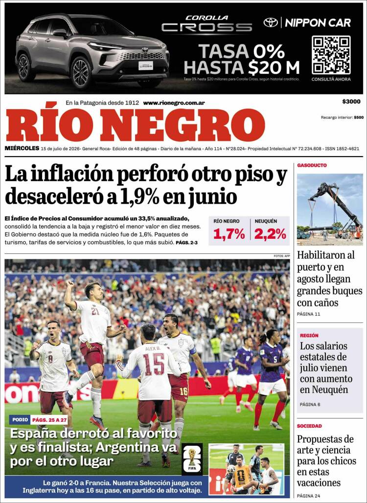 Portada de Rio Negro (Argentina)