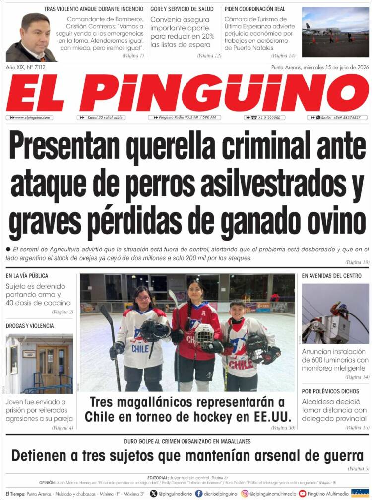 Portada de El Pingüino (Chile)