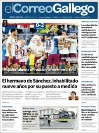 Portada de El Correo Gallego (Espa&ntilde;a)