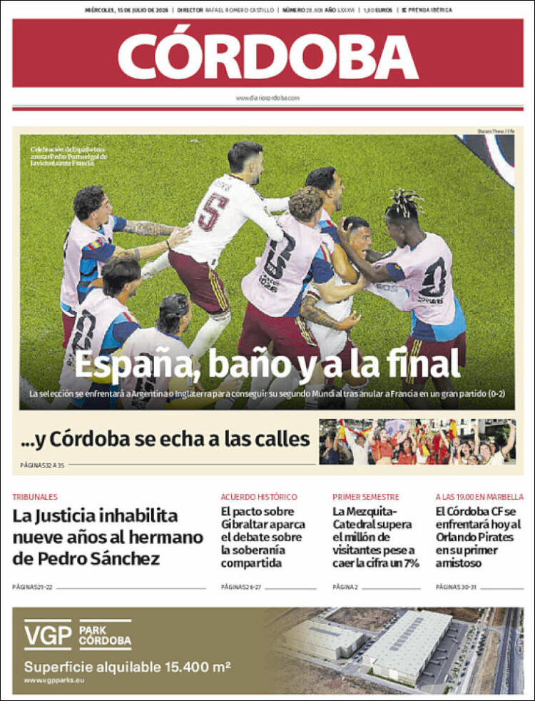 Portada de Diario de Córdoba (Espa&ntilde;a)