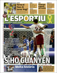 Portada de L'Esportiu (Espa&ntilde;a)