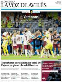 Portada de El Comercio - Avilés (Espa&ntilde;a)
