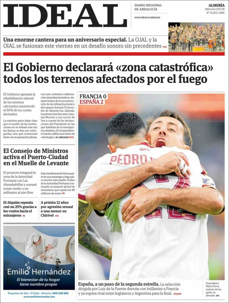 Portada de Ideal Almeria (Espa&ntilde;a)