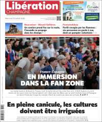 Portada de Libération Champagne (Francia)