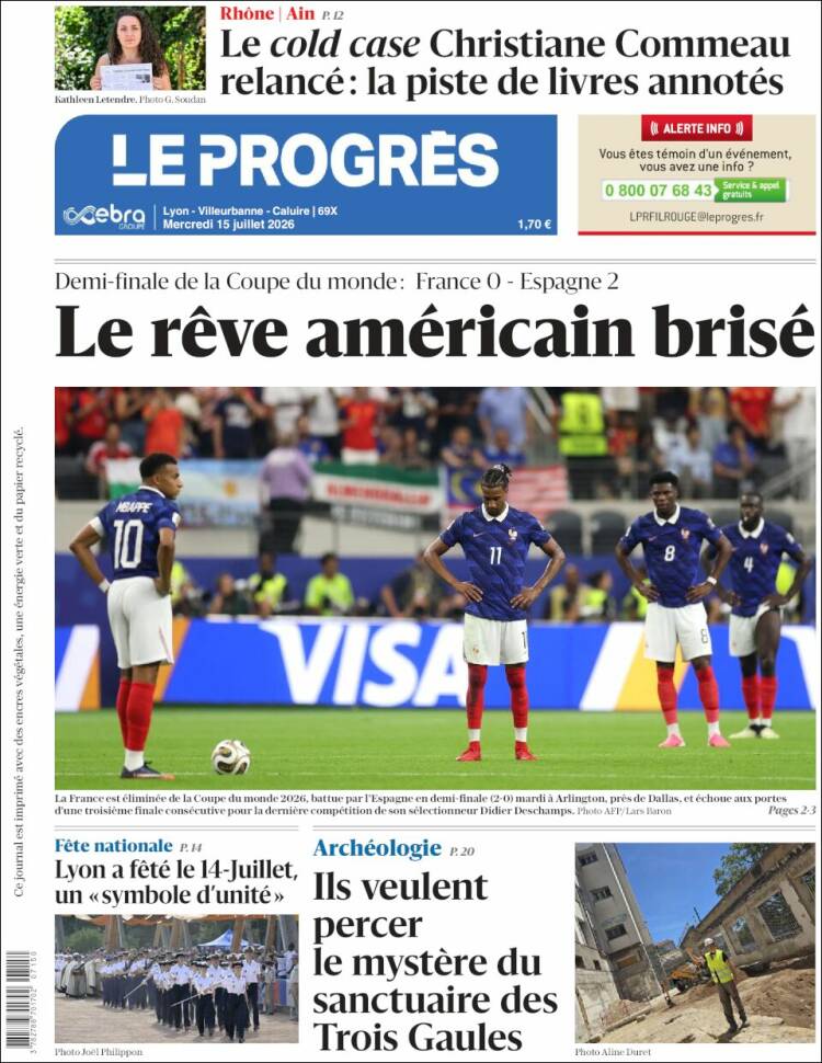 Portada de Progres de Fecamp (Francia)