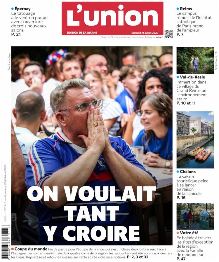 Portada de L'Union (Francia)