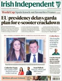 Portada de Irish Independent (Ireland)