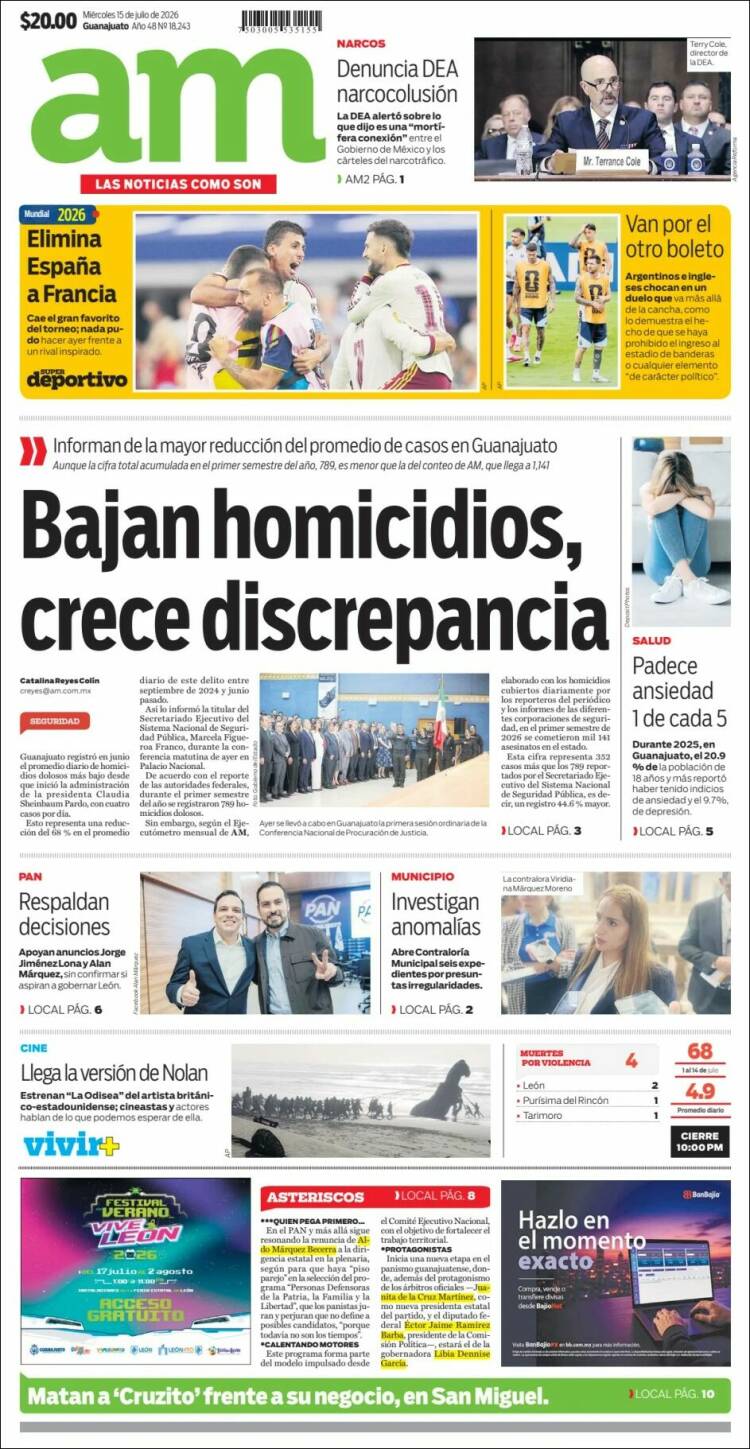 Portada de Al Día A.M. (M&eacute;xico)